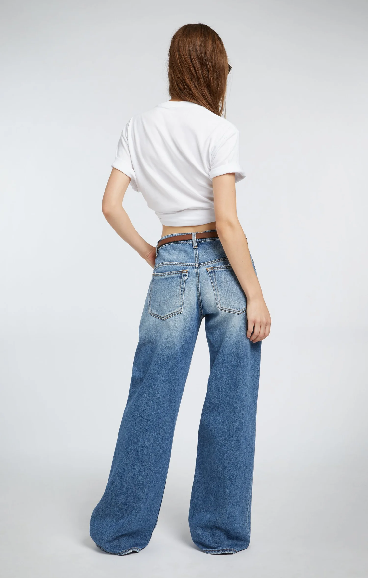 専用＊3×1 スリーバイワン EMPIRE CROP FLARE denim 3×1/スリーバイワン】EMPIRE CROP FLARE DENIM 28